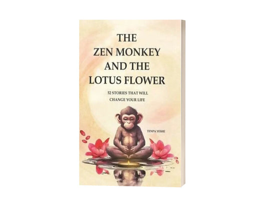 The Zen Monkey and the Lotus Flower